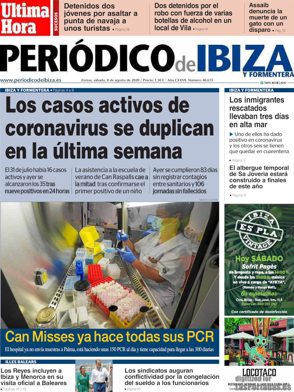 Periodico Periódico de Ibiza - 8/8/2020