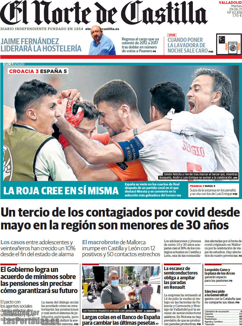 Periodico El Norte de Castilla - 29/6/2021