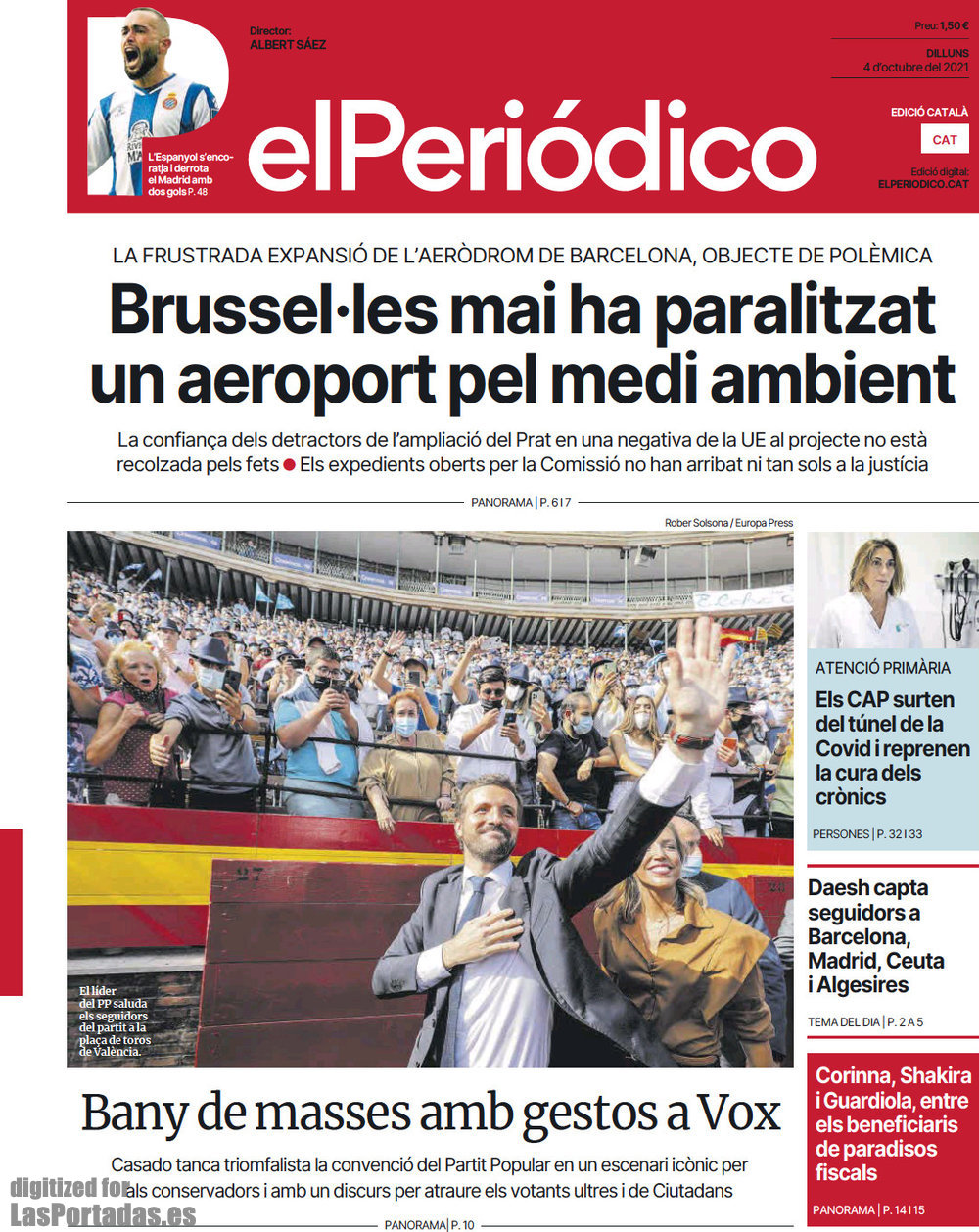 Periodico El Periódico de Catalunya(Català) - 4/10/2021