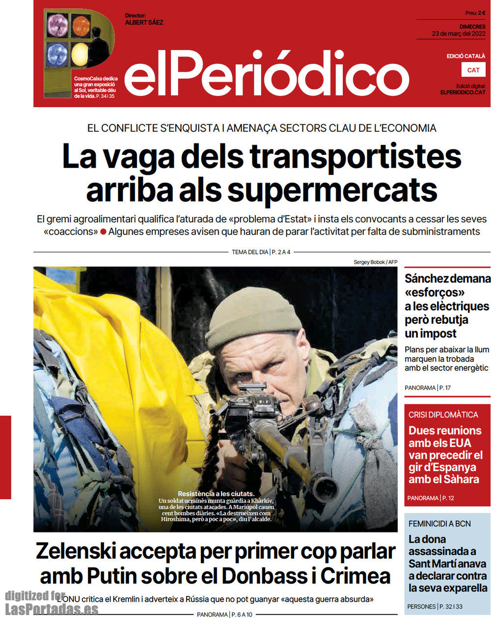 Periodico El Periódico de Catalunya(Català) - 23/3/2022