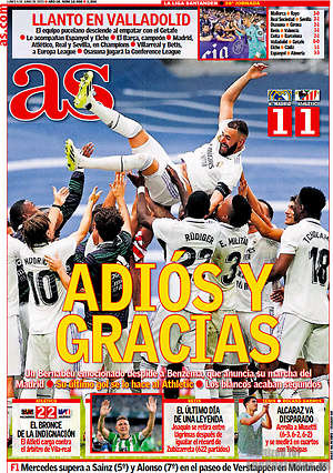 Portada diario AS