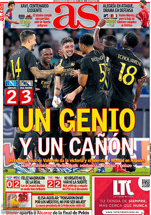 Portada diario AS