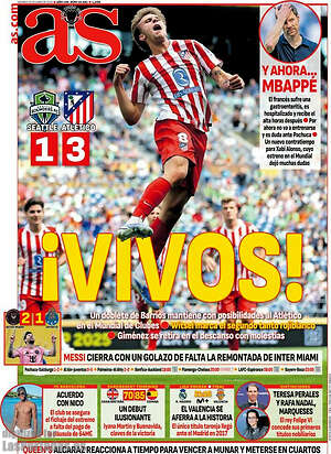 Portada diario AS