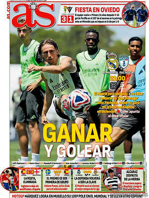 Portada diario AS