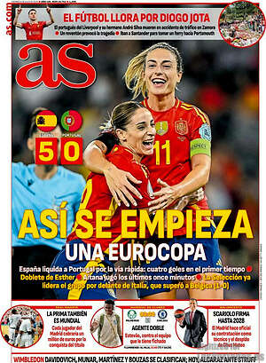 Portada diario AS
