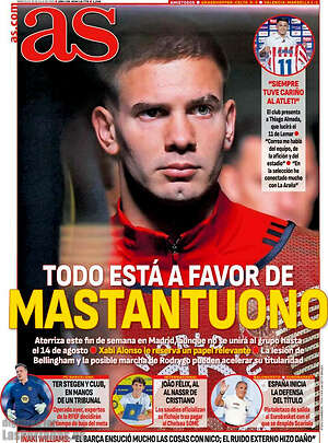 Portada diario AS