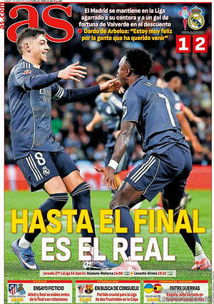 Portada diario AS
