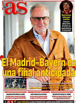 Portada diario AS