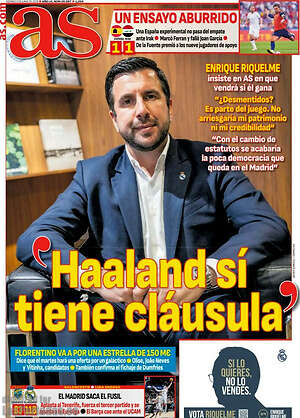 Portada diario AS