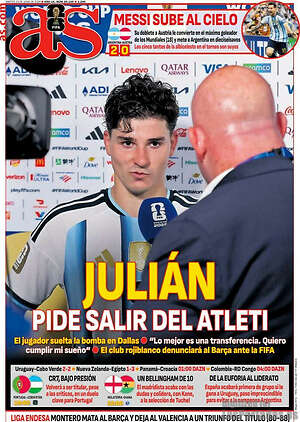 Portada diario AS