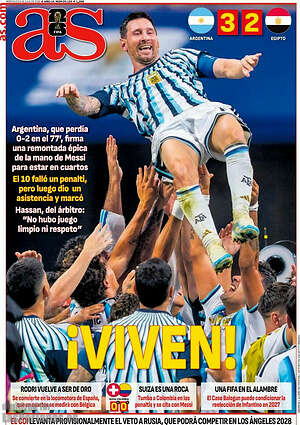 Portada diario AS