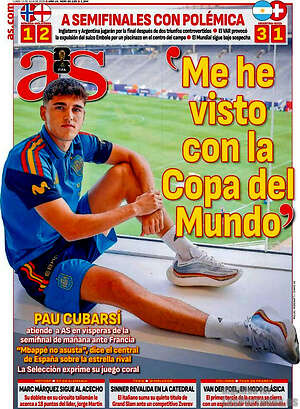Portada diario AS
