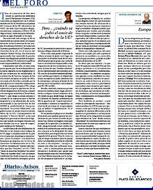 Periodico Diario de Avisos
