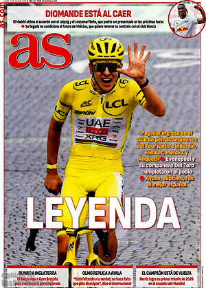 Portada diario AS