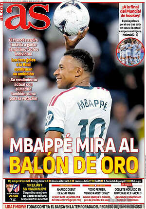 Portada diario AS