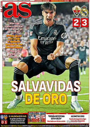 Portada diario AS