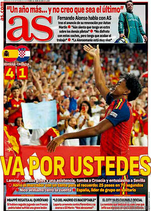 Portada diario AS