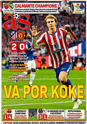 Portada diario AS