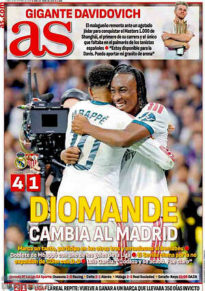 Portada diario AS